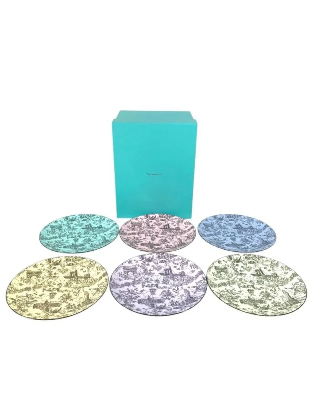 Tiffany & Co Plate Dessert Set Multicolor